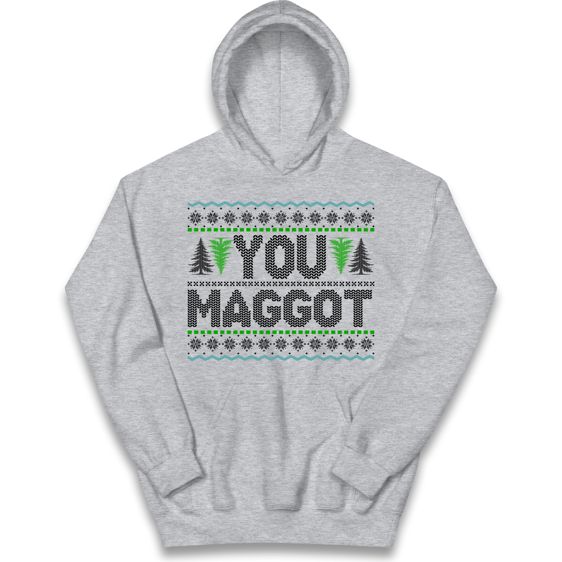 Christmas jumper kids hoodie