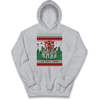 Stranger Things Demogorgon Christmas Kids Hoodie