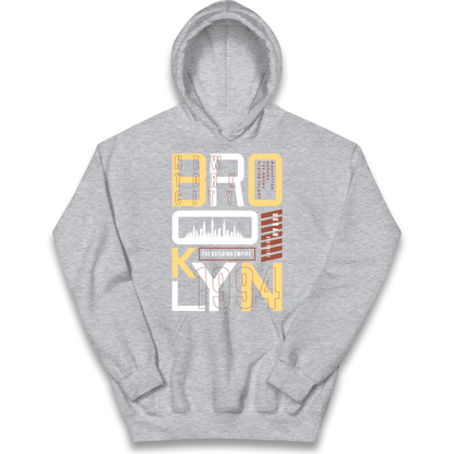 Brooklyn New York Urban District kids hoodie