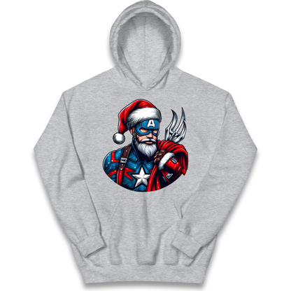 Captain America Santa kids hoodie