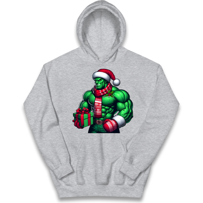 The Hulk Santa kids hoodie