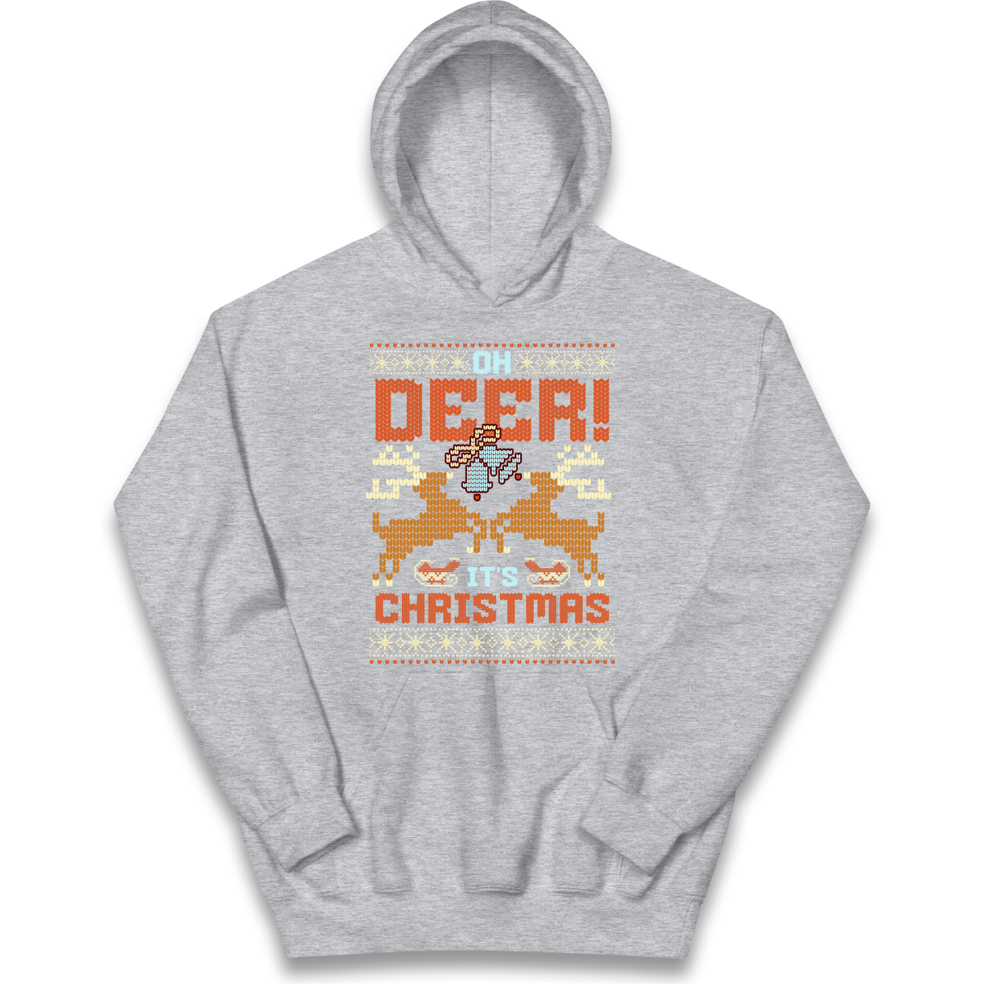 Oh Deer its Christmas kids hoodie