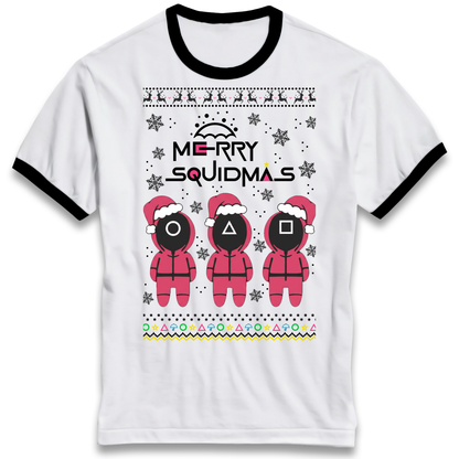 merry Squidmas Ringer T Shirt