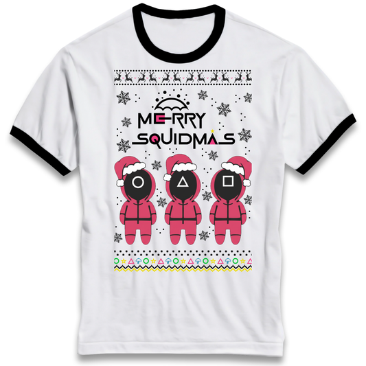 merry Squidmas Ringer T Shirt