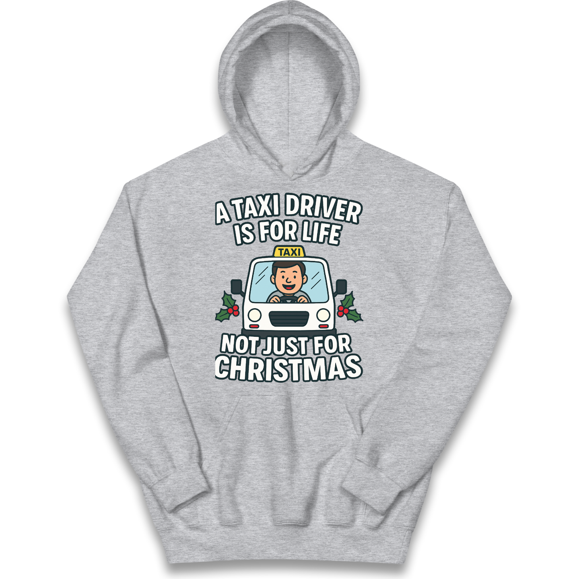 Taxi Driver Christmas Kids Hoodie