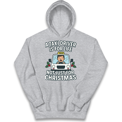 Taxi Driver Christmas Kids Hoodie