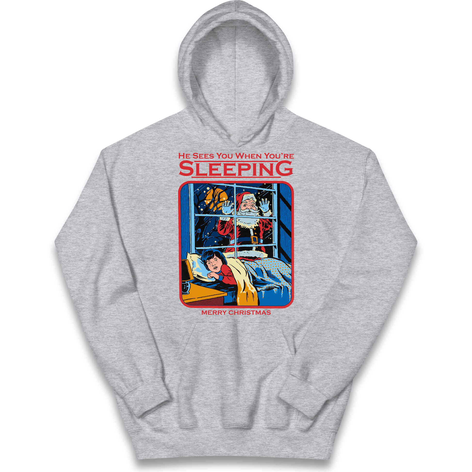 Creepy Santa Claus Christmas kids hoodie