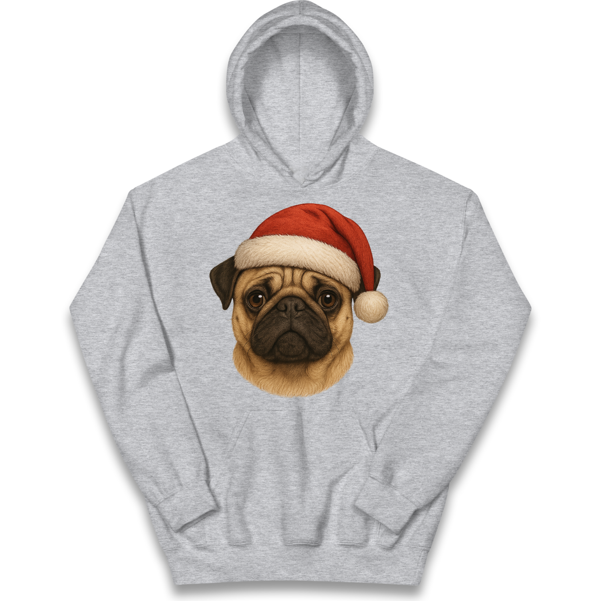 Pug Face Christmas kids hoodie