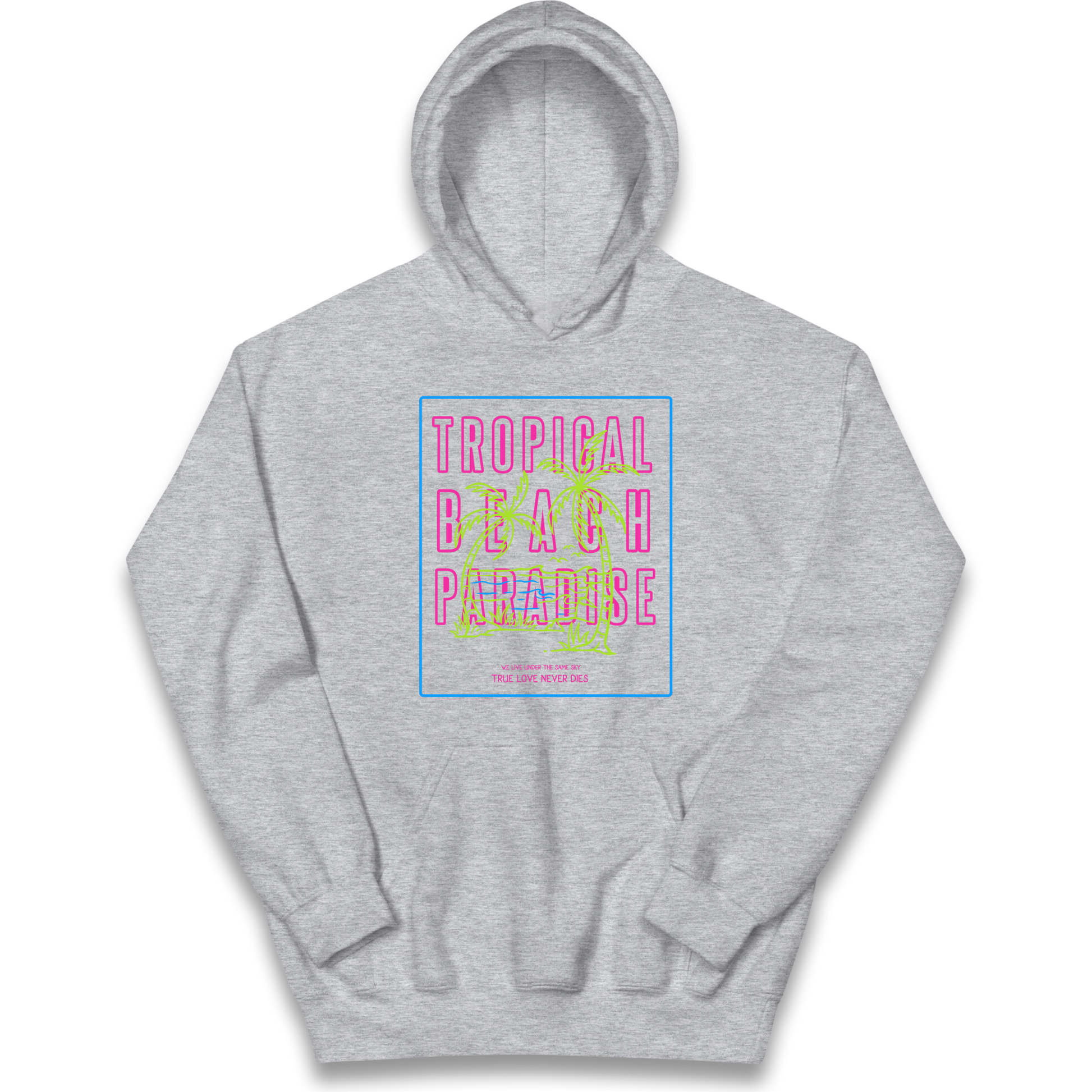 Tropical Beach Paradise kids hoodie
