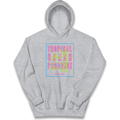 Tropical Beach Paradise kids hoodie