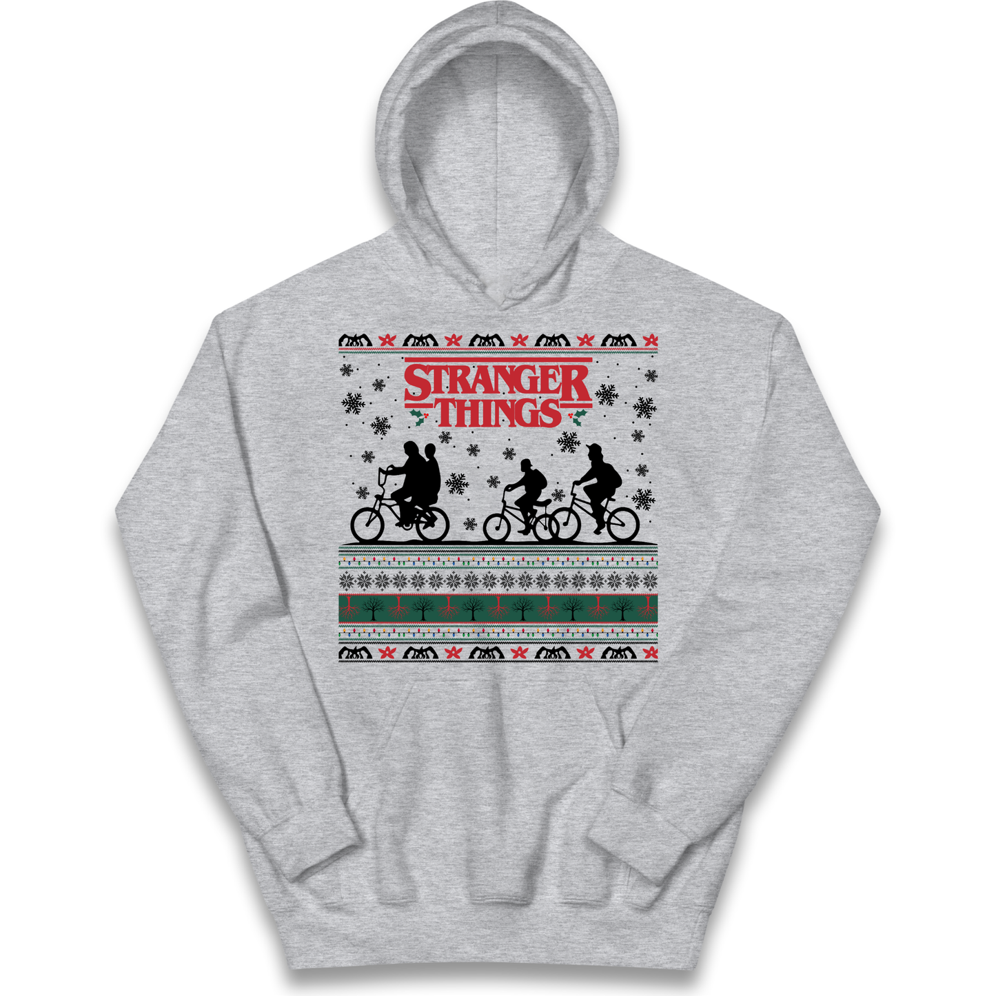 Stranger Things Christmas kids hoodie