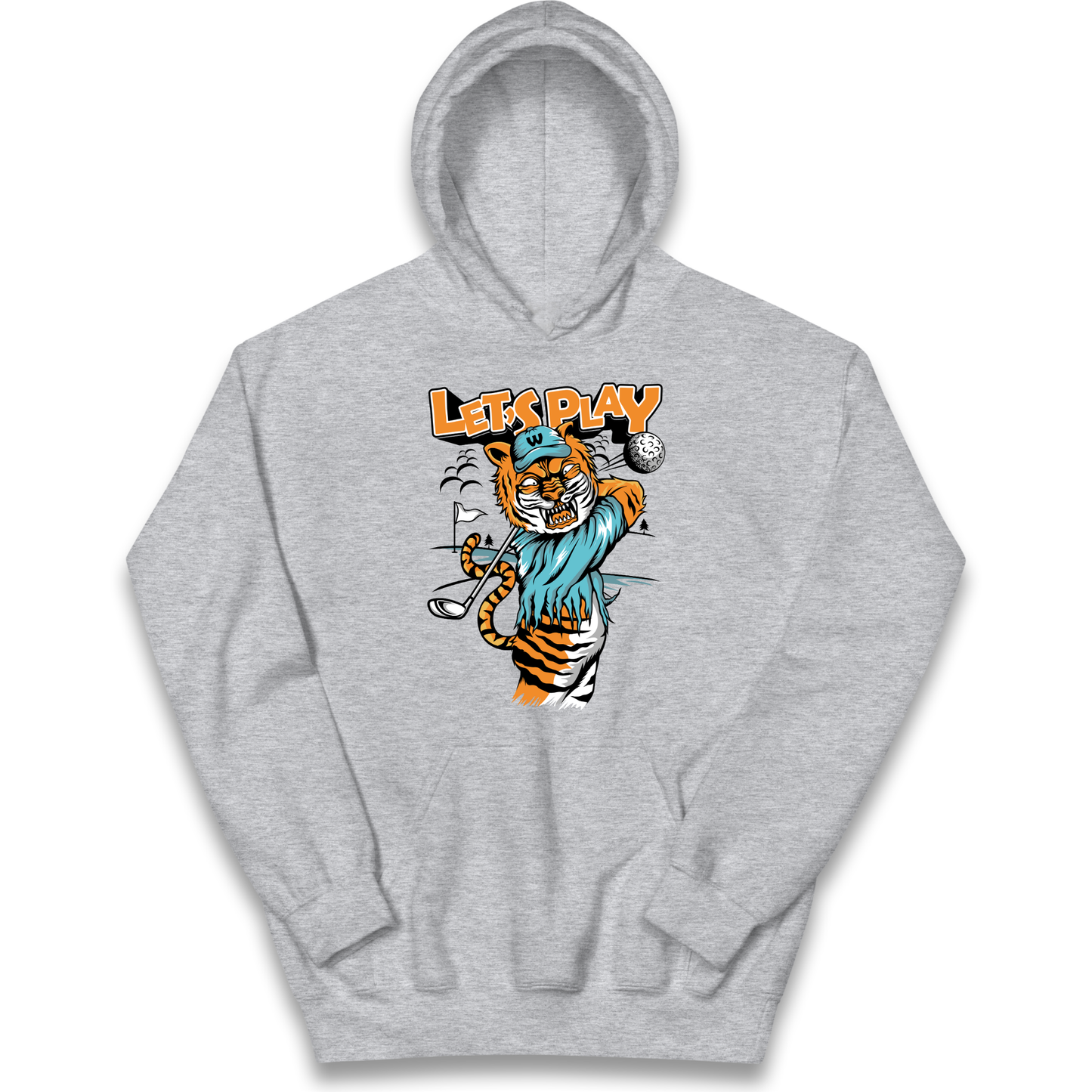 Lets Play Golf Tiger kids hoodie