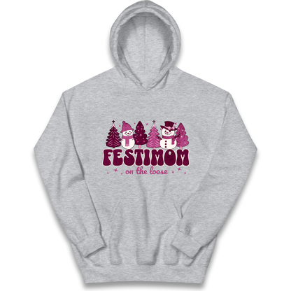 Festimom on The Loose kids hoodie