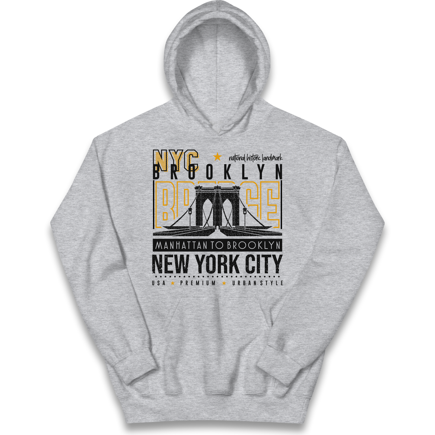 NYC Brooklyn Bridge kids hoodie