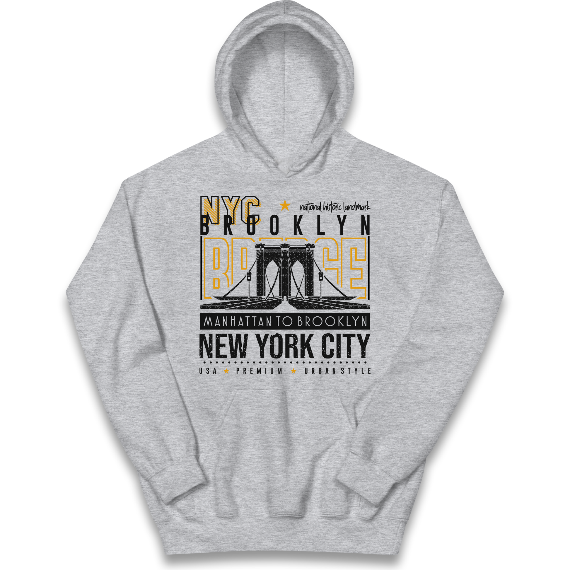 NYC Brooklyn Bridge kids hoodie