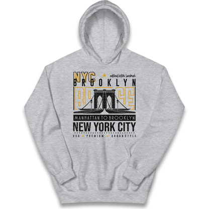 NYC Brooklyn Bridge kids hoodie