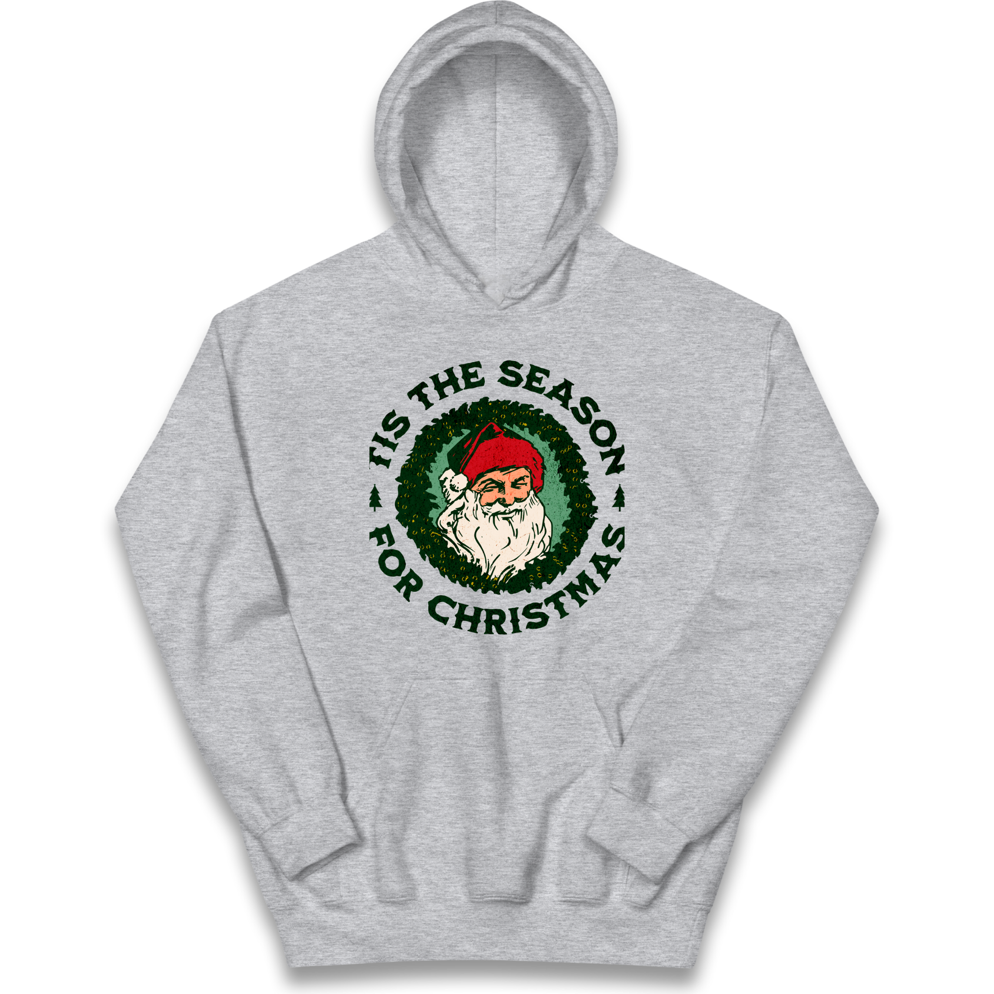 Tis The Season Santa Claus Christmas kids hoodie