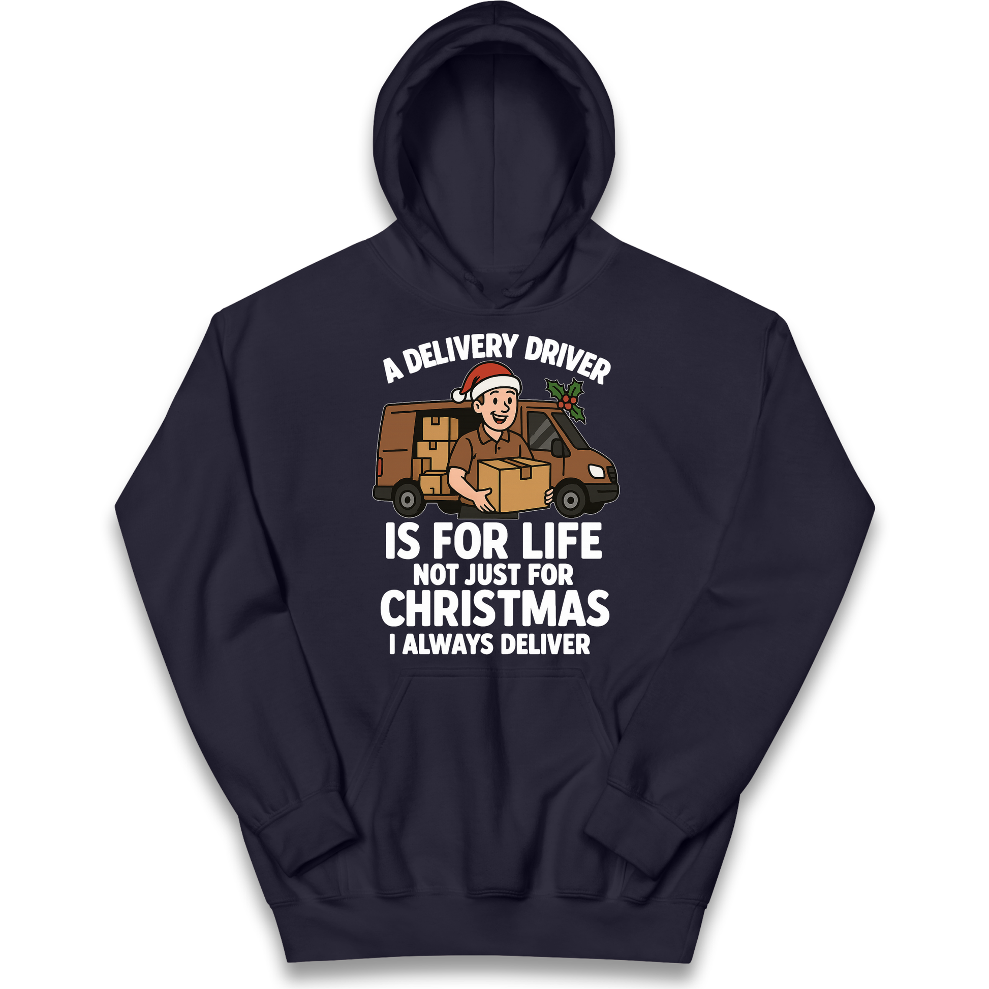 Delivery Driver Christmas Kids Hoodie