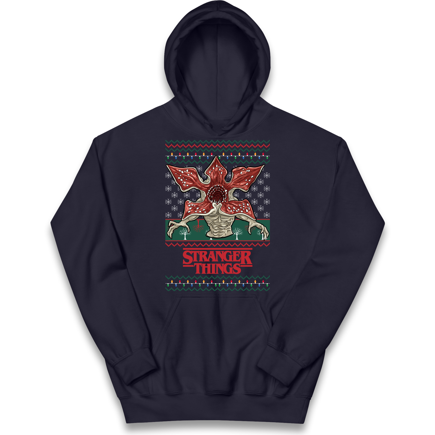 Demogorgon Christmas Kids Hoodie