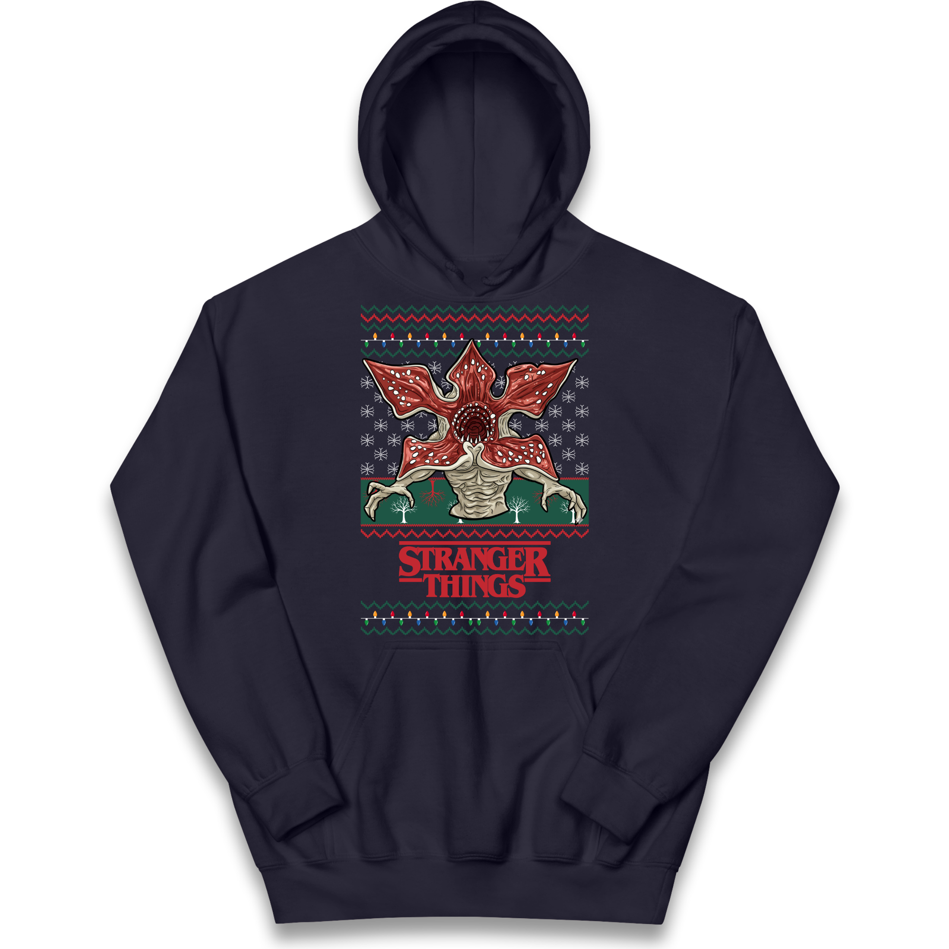 Demogorgon Christmas Kids Hoodie