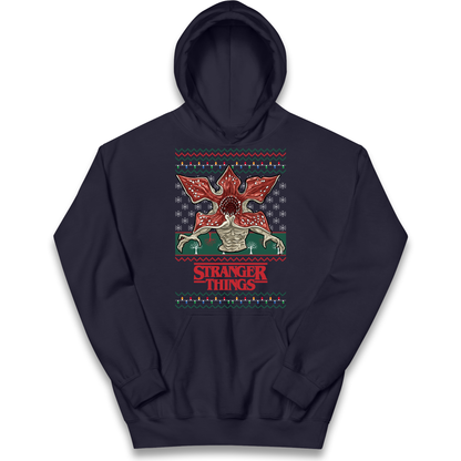 Demogorgon Christmas Kids Hoodie