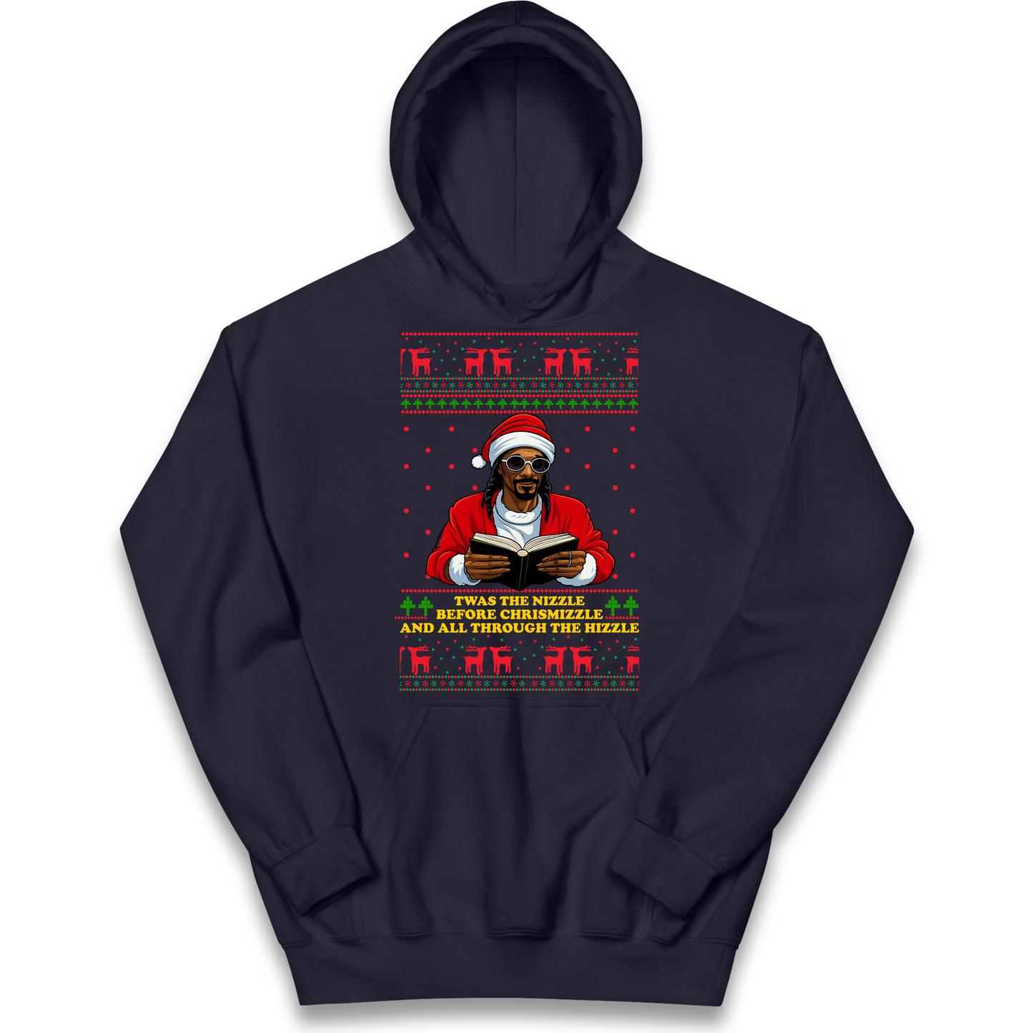 Snoop Dogg Nizzle Christmas Kids Hoodie