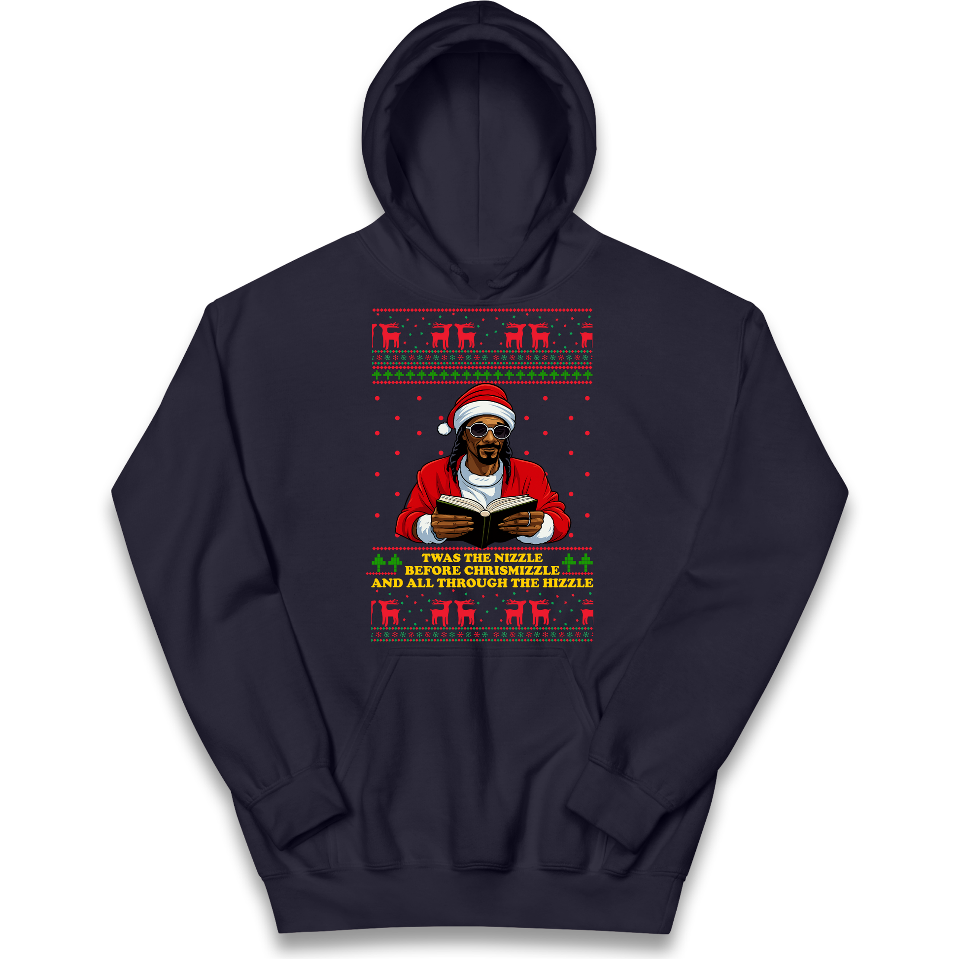 Snoop Dogg Nizzle Christmas Kids Hoodie