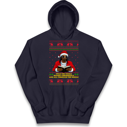Snoop Dogg Nizzle Christmas Kids Hoodie