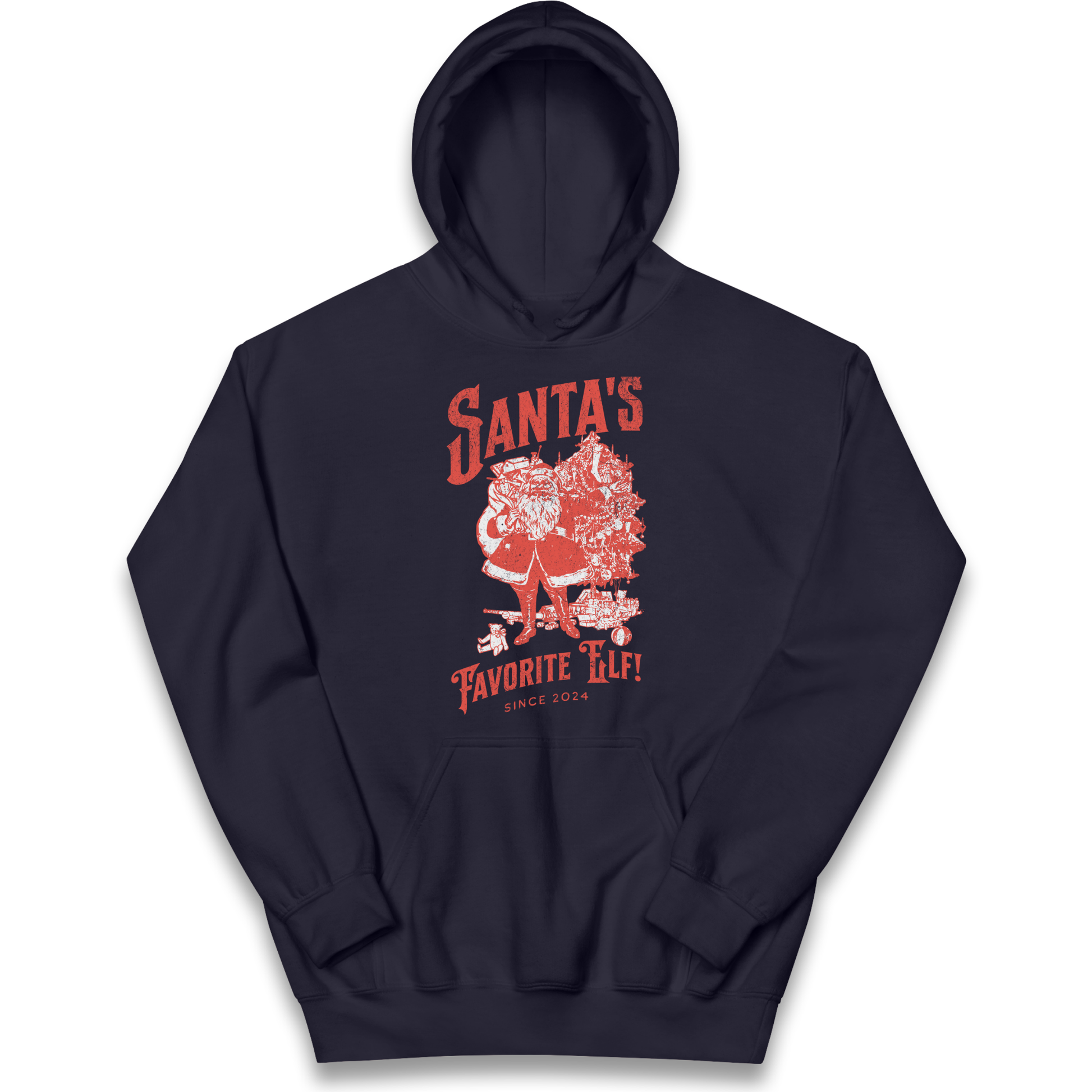 Santas Favourite Elf Christmas kids hoodie