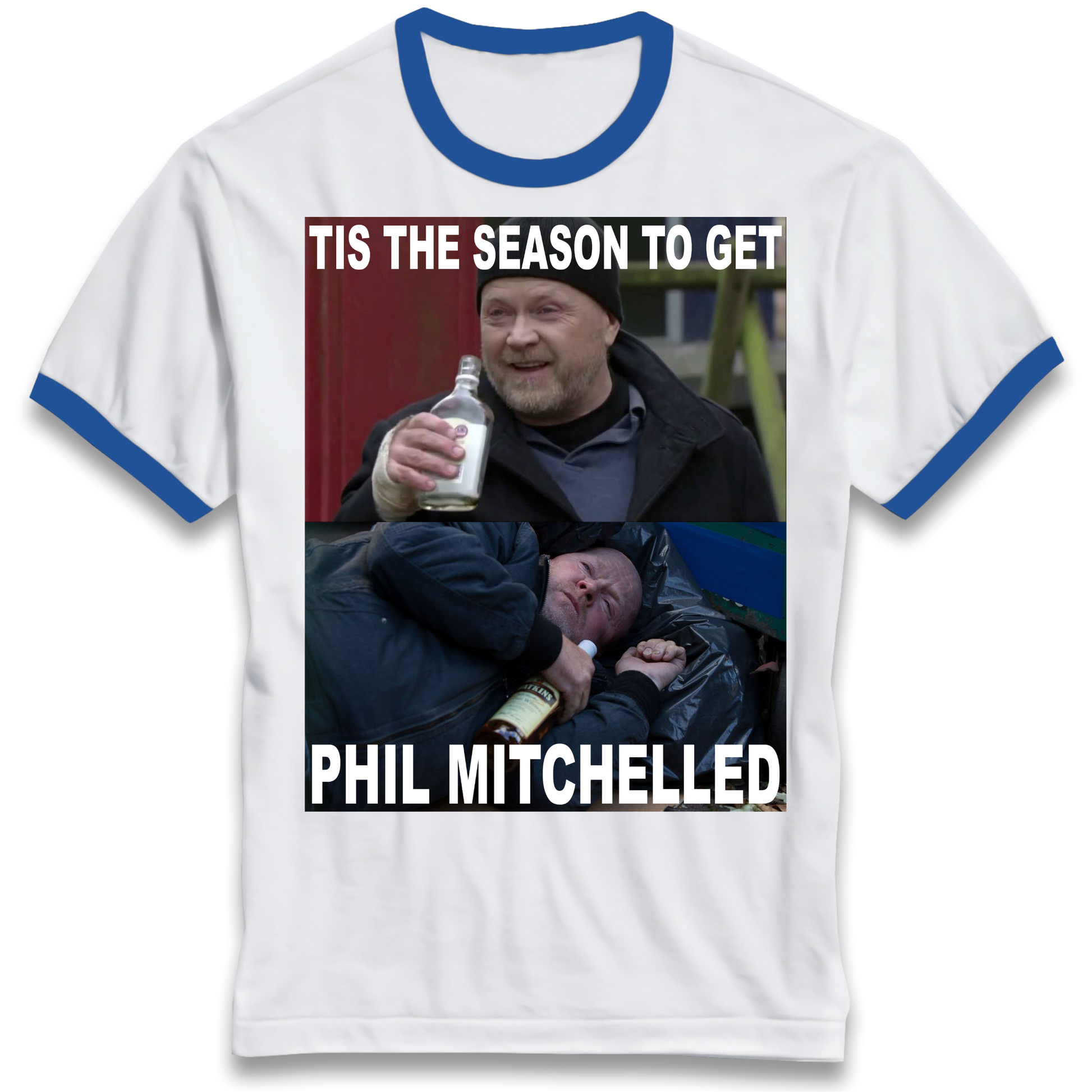 Phil Mitchell Christmas Ringer T Shirt