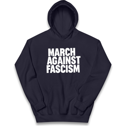 March Against Fascism kids hoodie