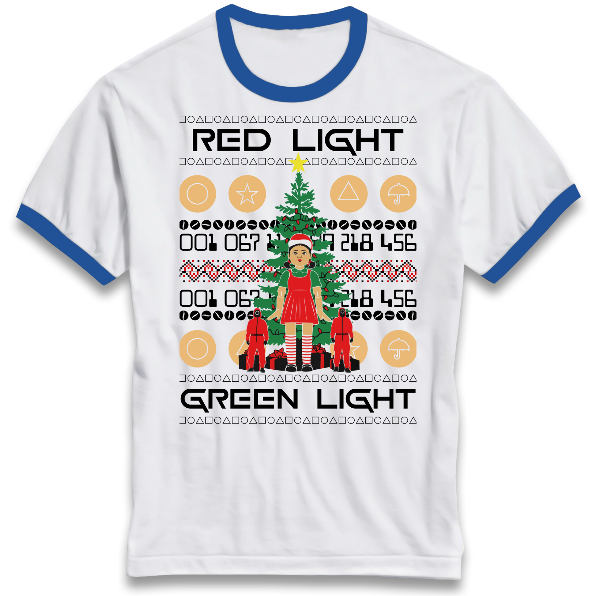 Squid Game Christmas Ringer T Shirt