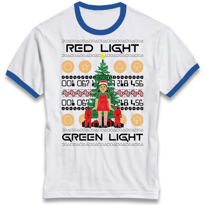 Squid Game Christmas Ringer T Shirt