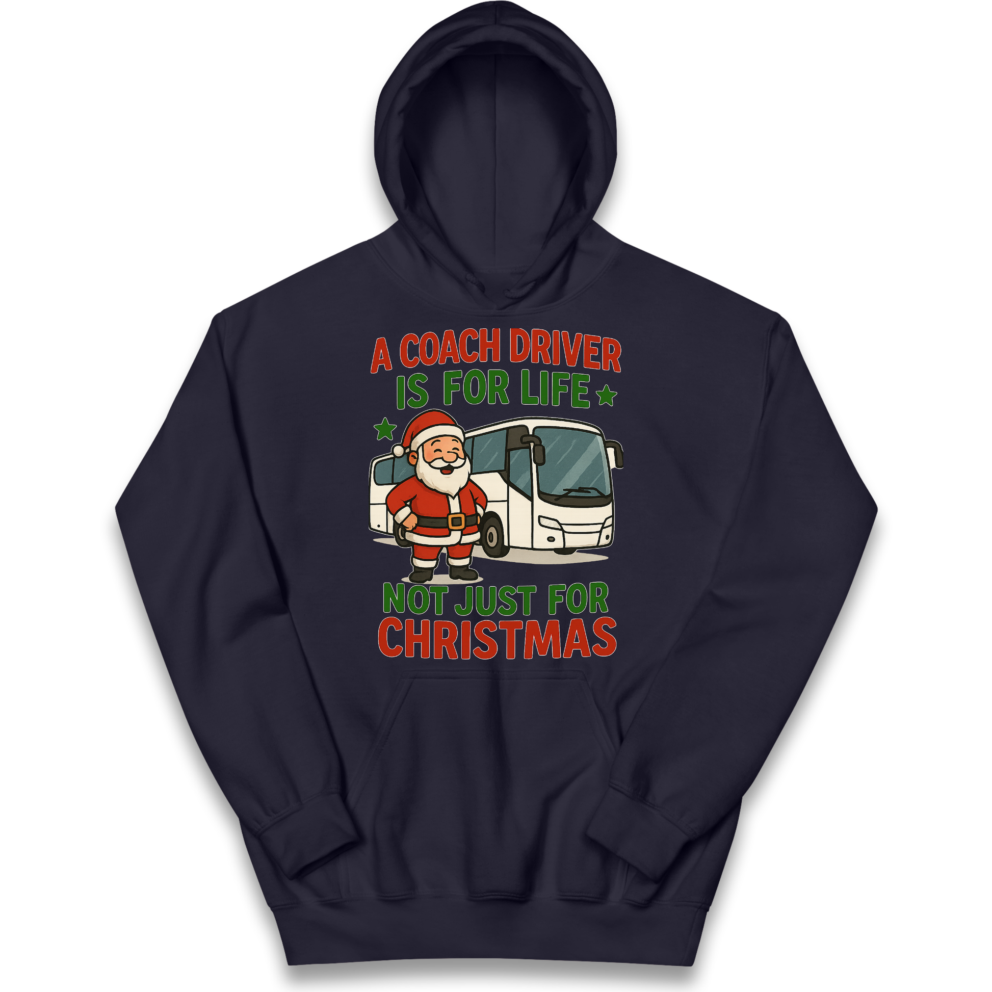 Coach Driver Christmas Kids Hoodie
