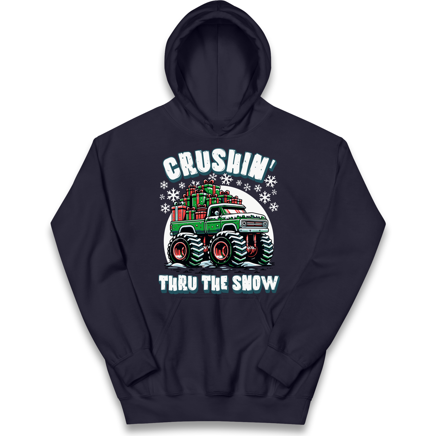 Crushin Thru The Snow kids hoodie