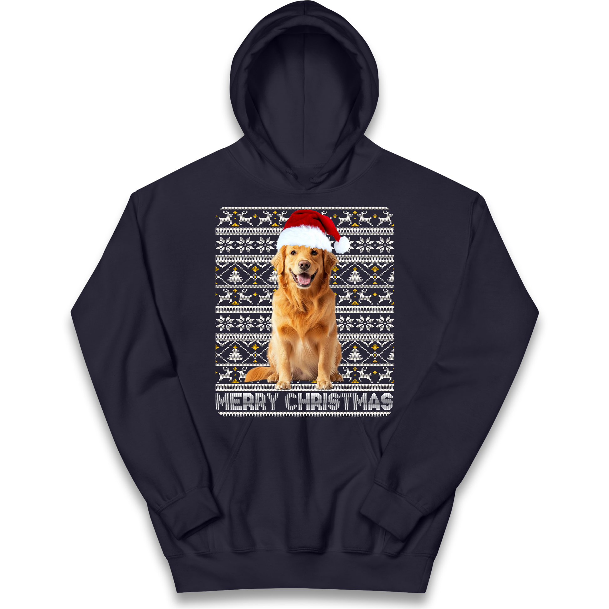 Merry Christmas Dog kids hoodie