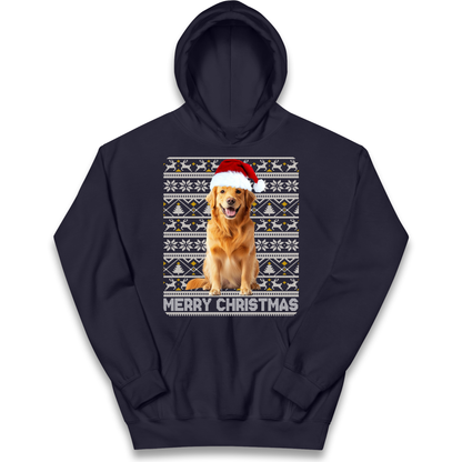 Merry Christmas Dog kids hoodie