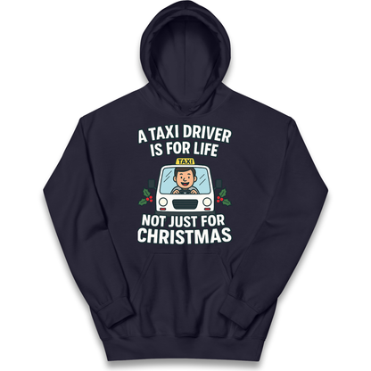 Taxi Driver Christmas Kids Hoodie