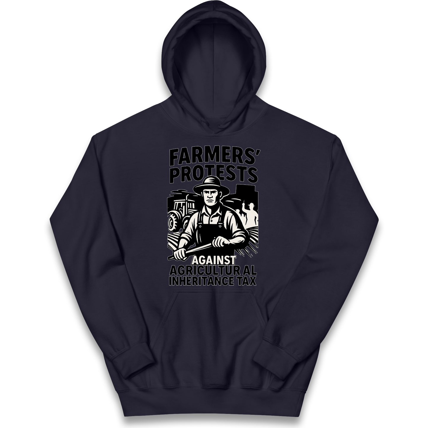 Farmers’ Protests Against Agricultural Inheritance Tax kids hoodie