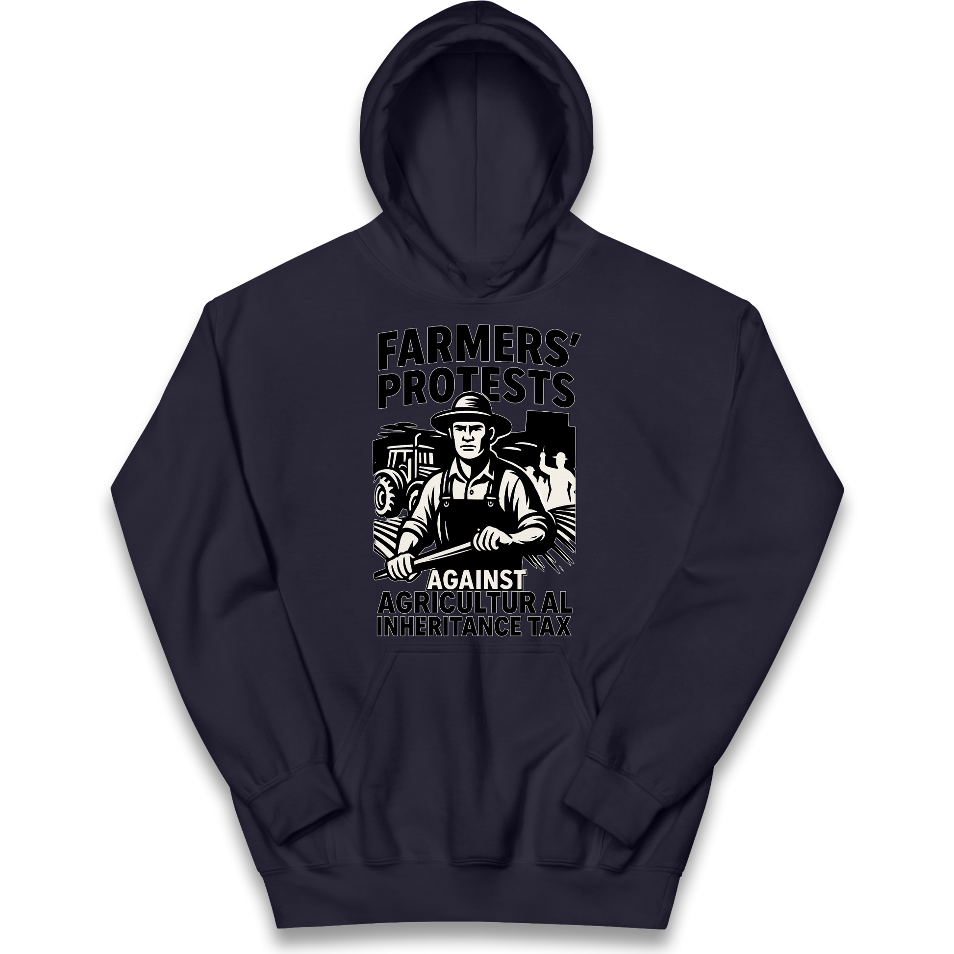 Farmers’ Protests Against Agricultural Inheritance Tax kids hoodie