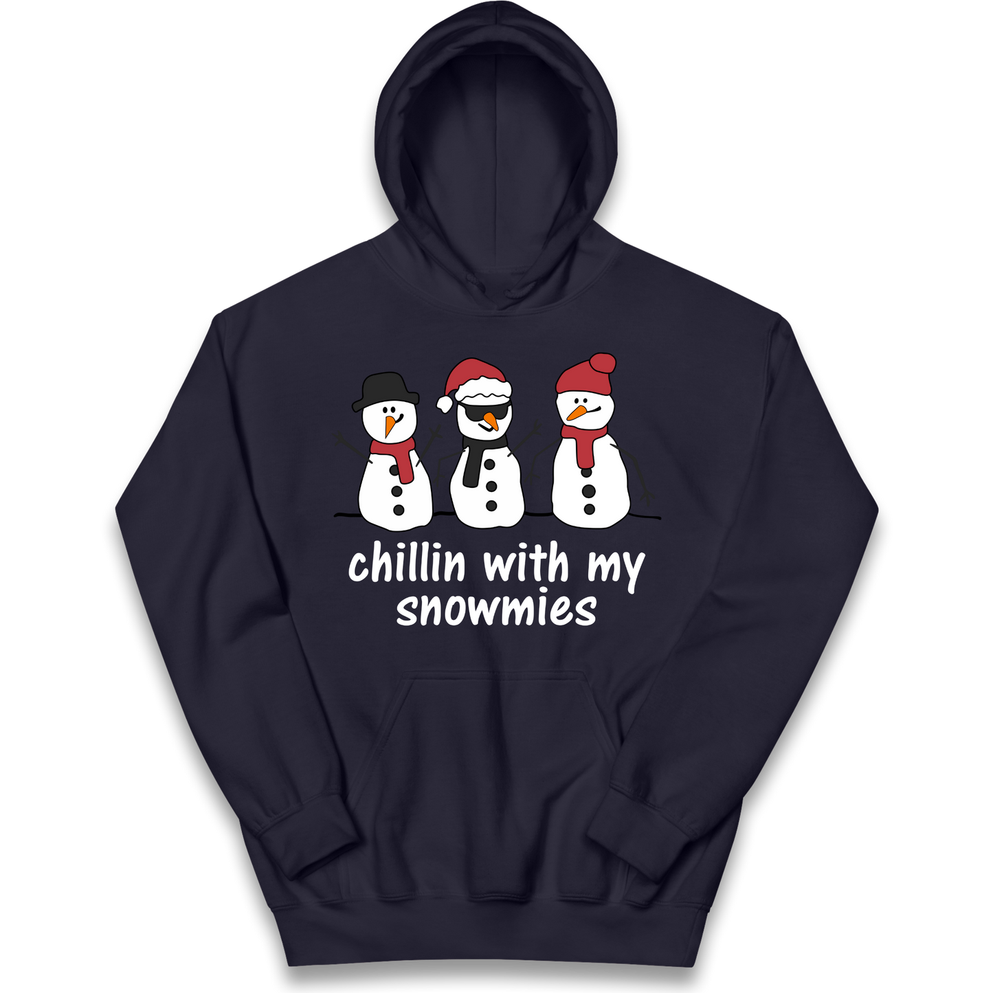 Chillin With My Snowmies kids hoodie