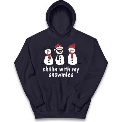 Chillin With My Snowmies kids hoodie