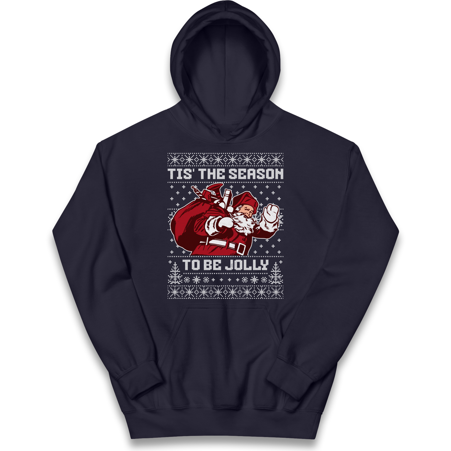 Tis The Season To Be Jolly Christmas kids hoodie