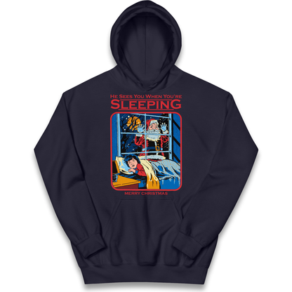 Creepy Santa Claus Christmas kids hoodie