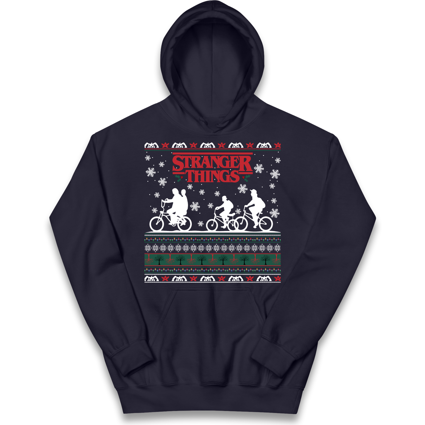 Stranger Things Christmas kids hoodie
