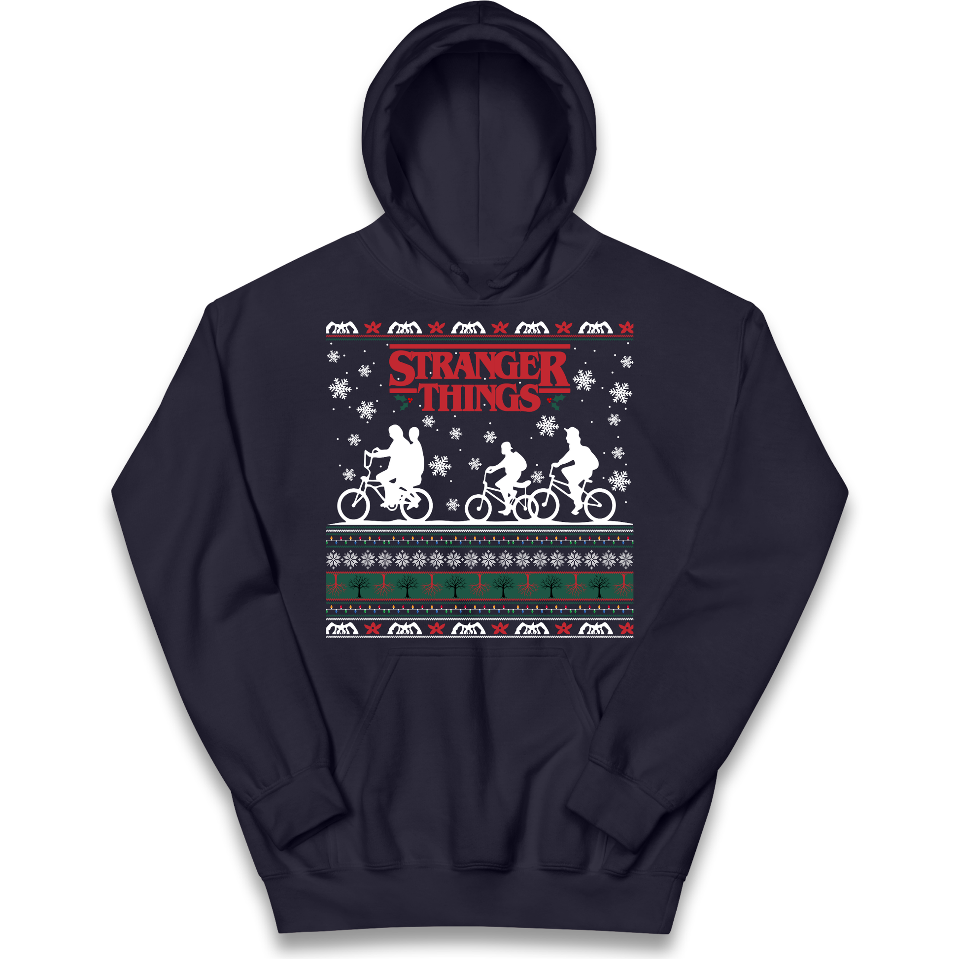 Stranger Things Christmas kids hoodie
