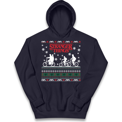Stranger Things Christmas kids hoodie
