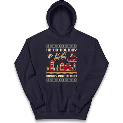 Have Yourself a HO HO HOLIDAY Christmas kids hoodie
