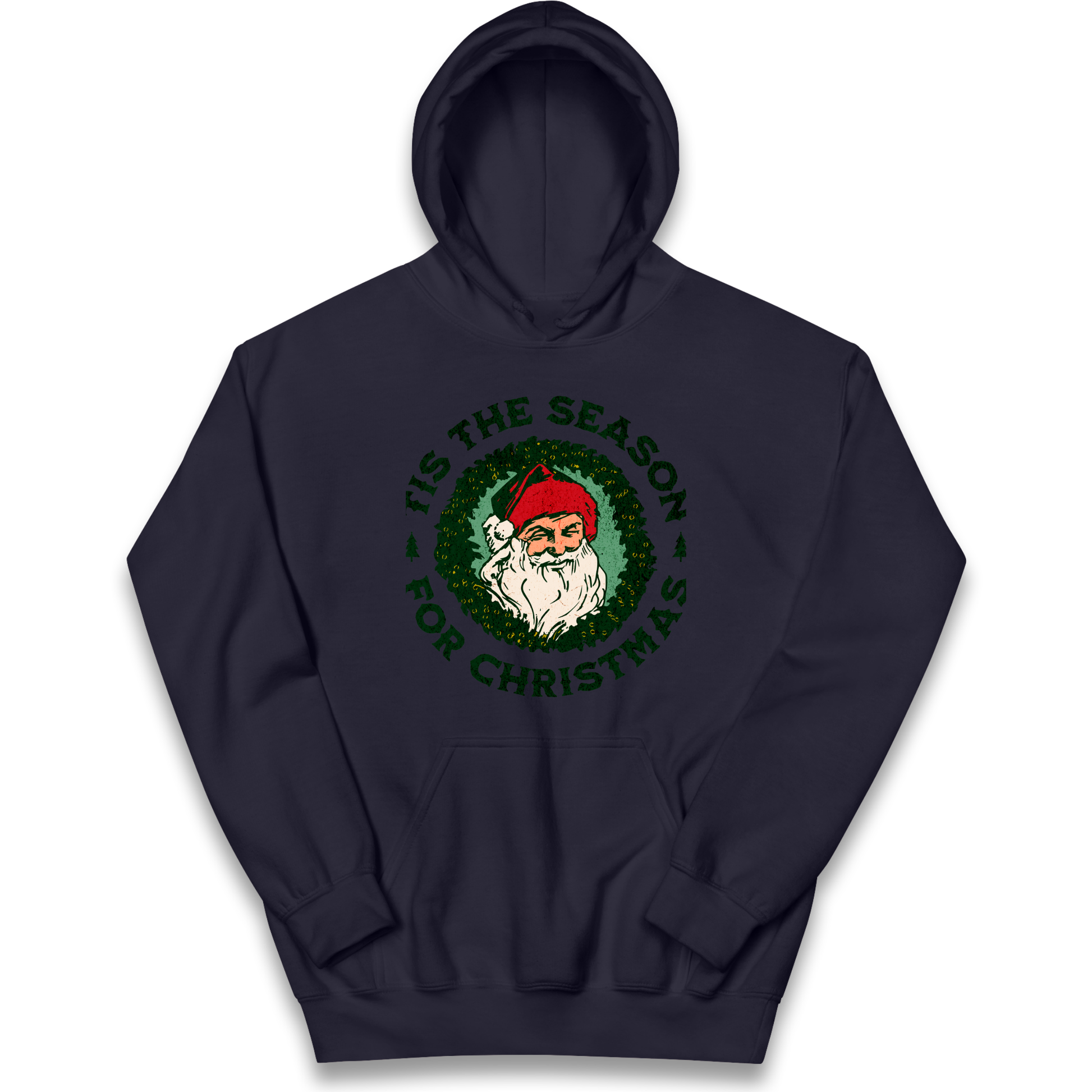 Tis The Season Santa Claus Christmas kids hoodie