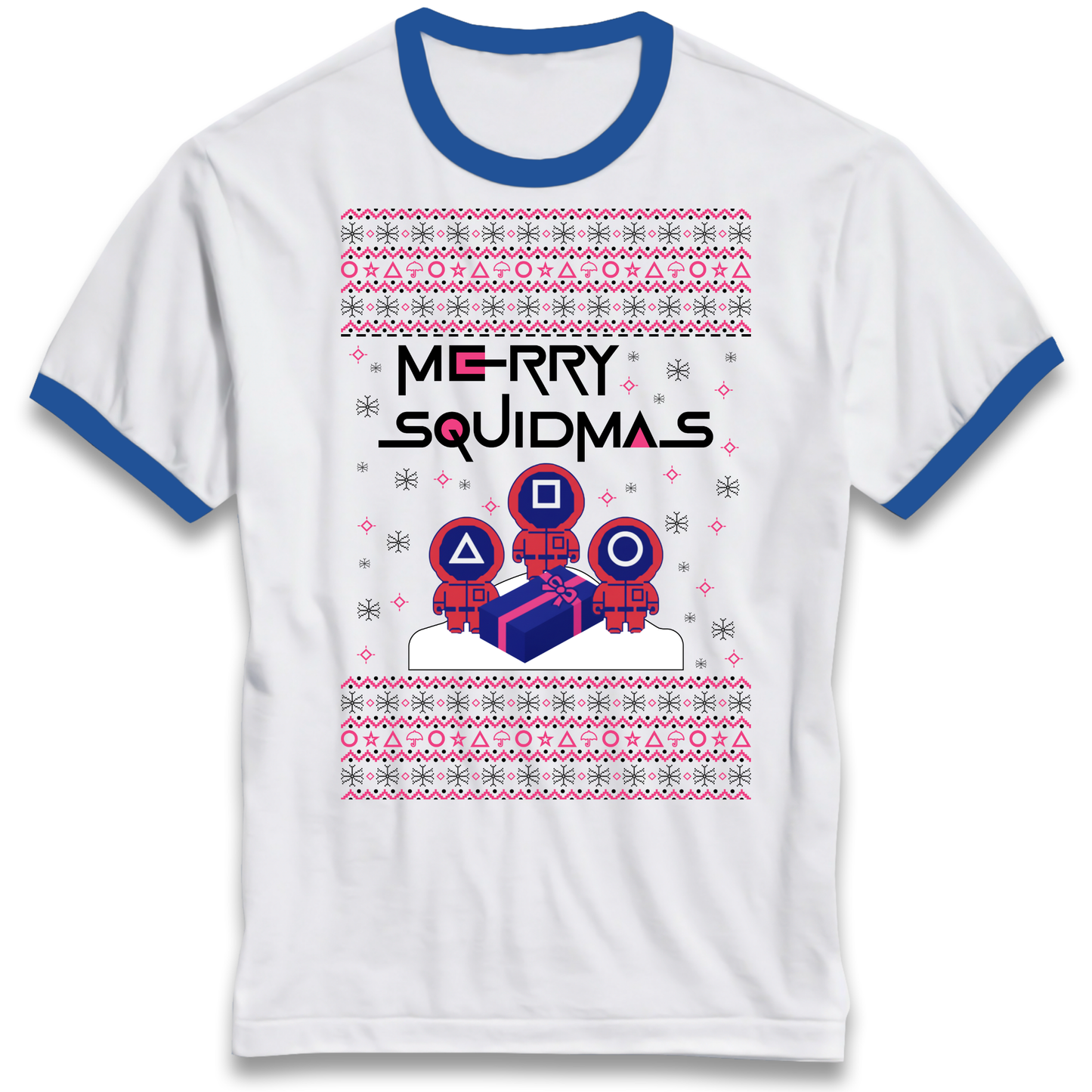 Squid Games Christmas Ringer T Shirt